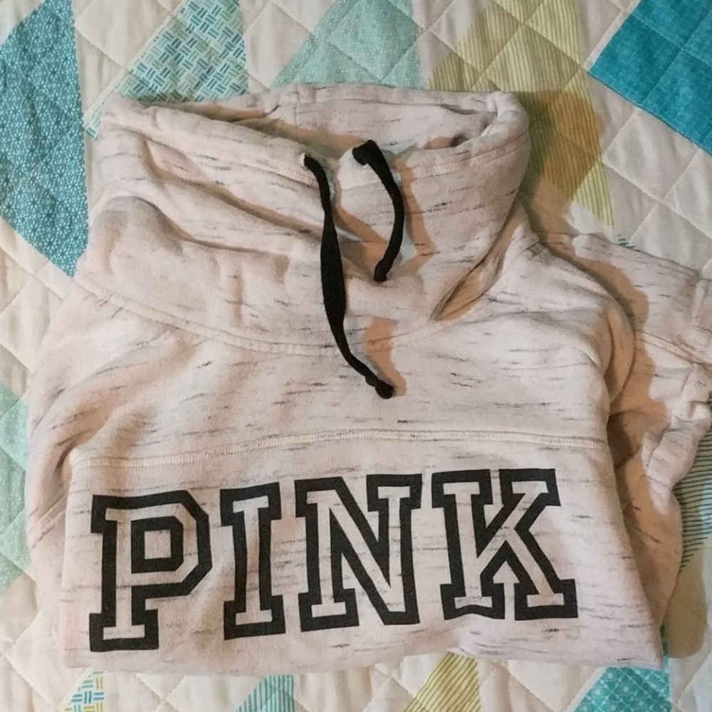 Pink Sweatshirt with Baggy Neck